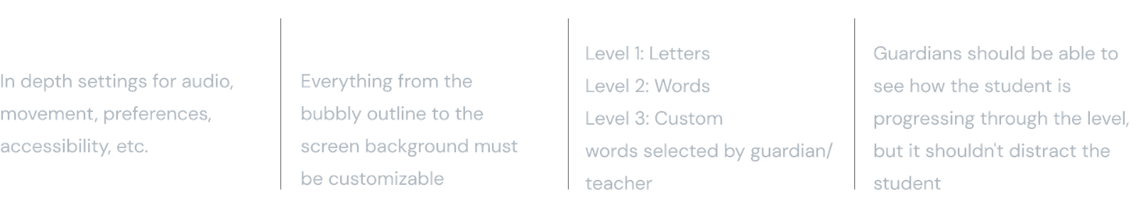 Bubbly client feedback